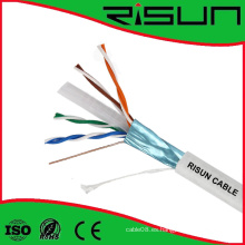 Cable LAN de alta calidad UTP / FTP / SFTP CAT6 cable 4pr 23AWG Bc CCA